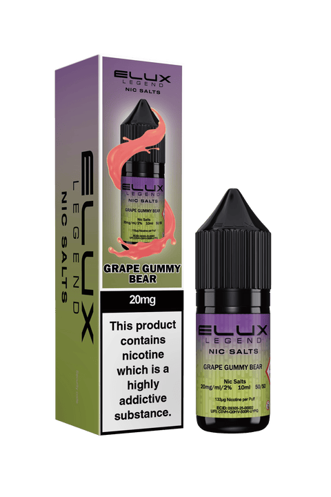 Elux Legend Nic Salts - 10ml E - liquids - Box of 10 - Topvapewholesale