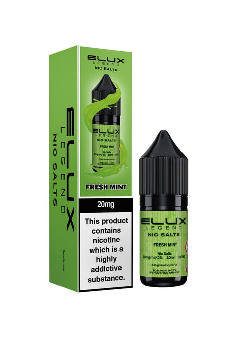 Elux Legend Nic Salts - 10ml E - liquids - Box of 10 - Topvapewholesale