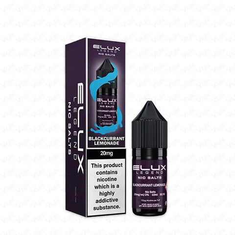 Elux Legend Nic Salts - 10ml E - liquids - Box of 10 - Topvapewholesale