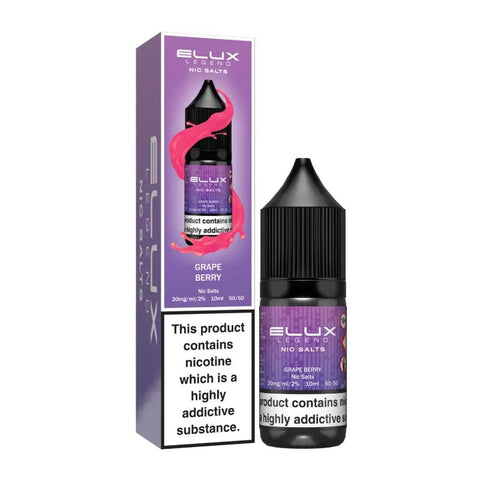 Elux Legend Nic Salts - 10ml E - liquids - Box of 10 - Topvapewholesale