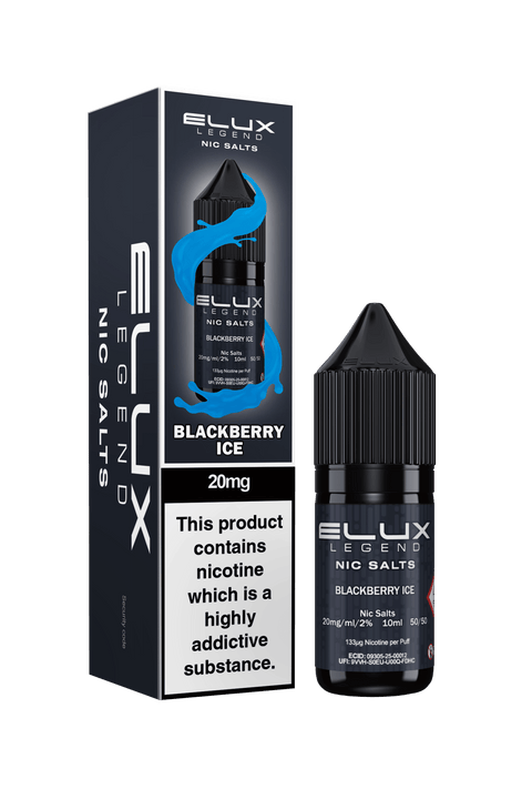 Elux Legend Nic Salts - 10ml E - liquids - Box of 10 - Topvapewholesale