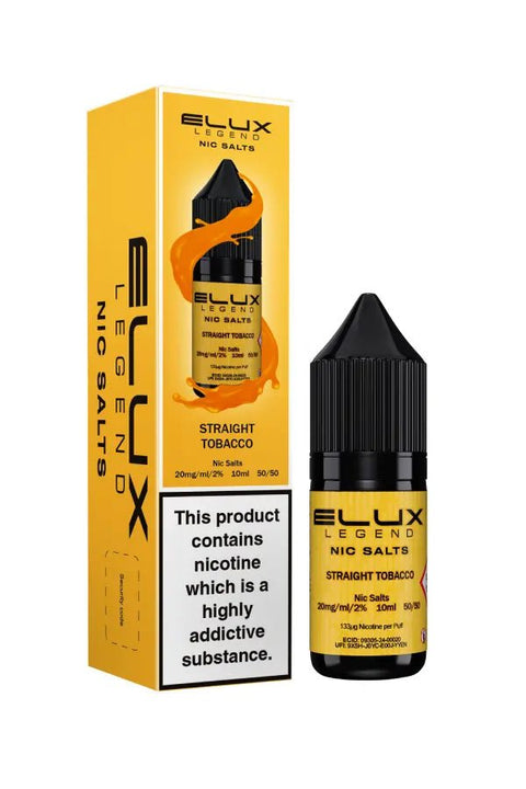 Elux Legend Nic Salts - 10ml E - liquids - Box of 10 - Topvapewholesale