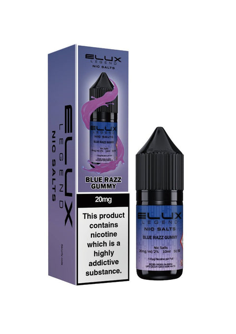Elux Legend Nic Salts - 10ml E - liquids - Box of 10 - Topvapewholesale