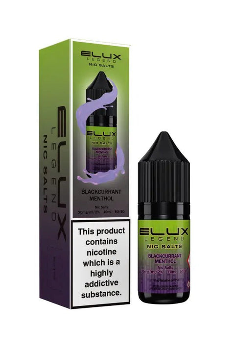 Elux Legend Nic Salts - 10ml E - liquids - Box of 10 - Topvapewholesale