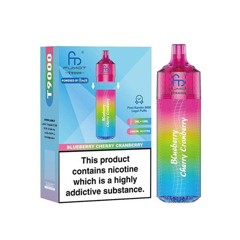 Fumot T9000 Prefilled Pod Vape Box of 5 - Topvapewholesale
