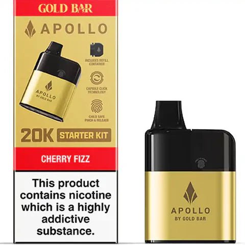 Gold Bar Apollo 20K Prefilled Starter Kit - Topvapewholesale