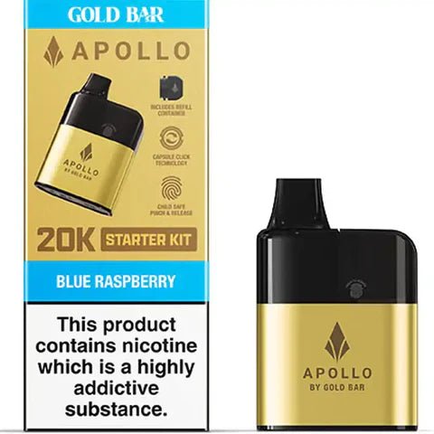 Gold Bar Apollo 20K Prefilled Starter Kit - Topvapewholesale