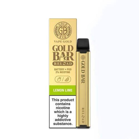 Gold Bar Reload 600 Puffs Prefilled Pod Vape Kit - Box of 10 - Topvapewholesale