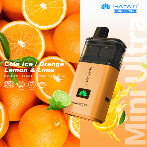 Hayati Mini Ultra 1500 Disposable Vape Box of 5 - Topvapewholesale
