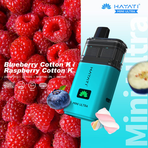 Hayati Mini Ultra 1500 Disposable Vape Box of 5 - Topvapewholesale