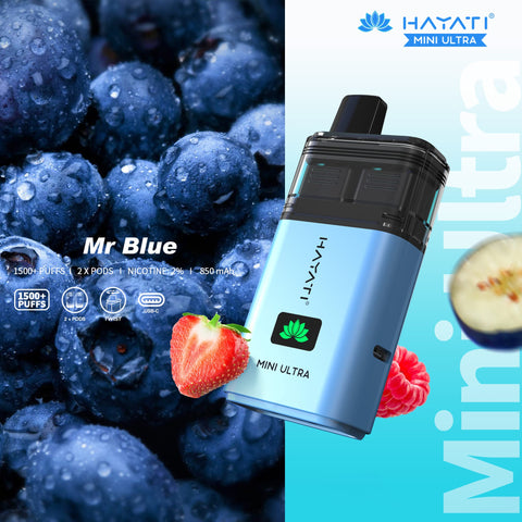 Hayati Mini Ultra 1500 Disposable Vape Box of 5 - Topvapewholesale