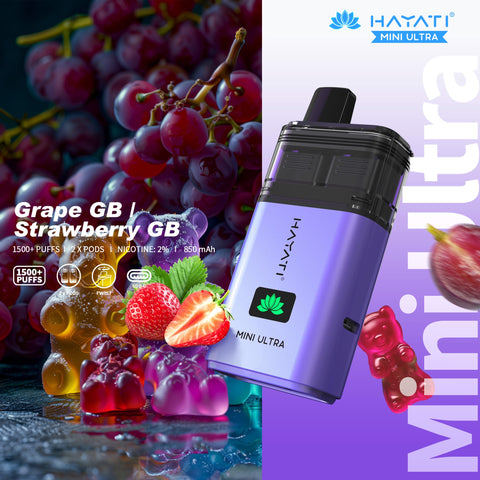 Hayati Mini Ultra 1500 Disposable Vape Box of 5 - Topvapewholesale