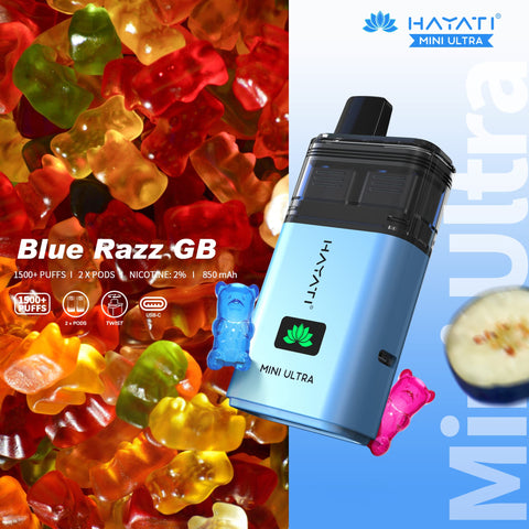 Hayati Mini Ultra 1500 Disposable Vape Box of 5 - Topvapewholesale