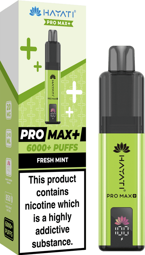 Hayati Pro Max+ 6000 Puffs Vape Box of 10 - Topvapewholesale