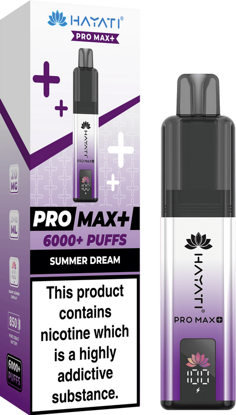 Hayati Pro Max+ 6000 Puffs Vape Box of 10 - Topvapewholesale