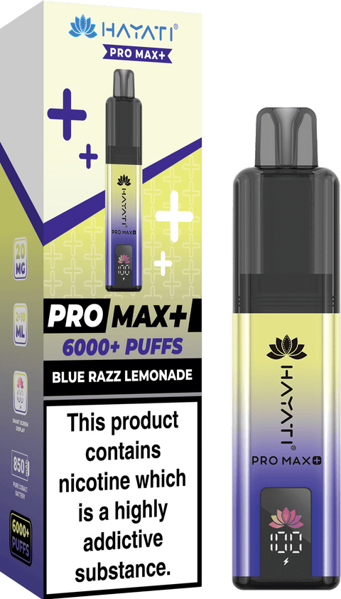 Hayati Pro Max+ 6000 Puffs Vape Box of 10 - Topvapewholesale