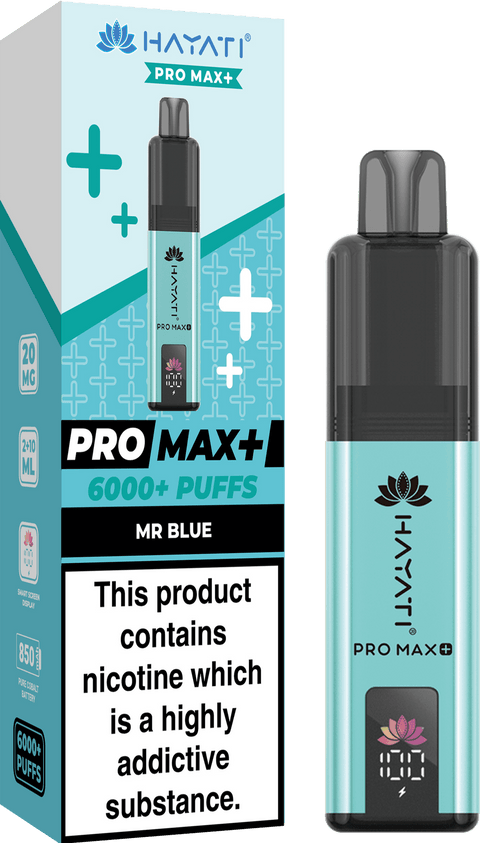 Hayati Pro Max+ 6000 Puffs Vape Box of 10 - Topvapewholesale
