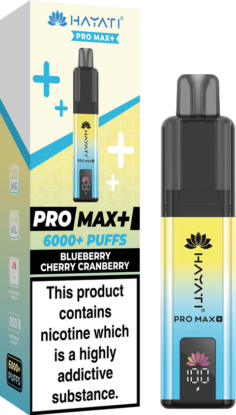 Hayati Pro Max+ 6000 Puffs Vape Box of 10 - Topvapewholesale