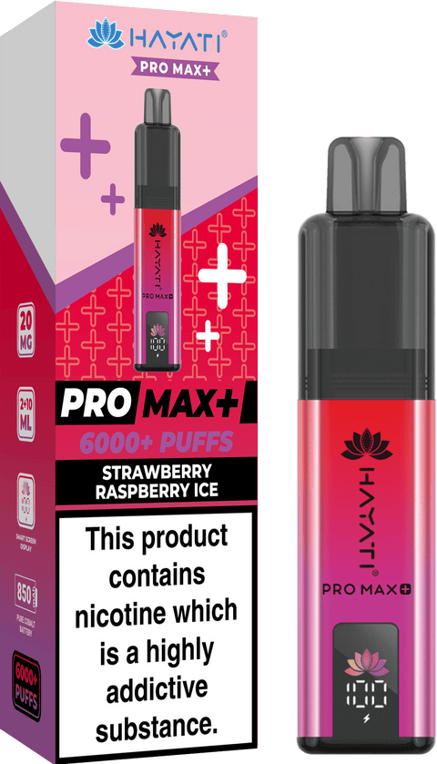 Hayati Pro Max+ 6000 Puffs Vape Box of 10 - Topvapewholesale