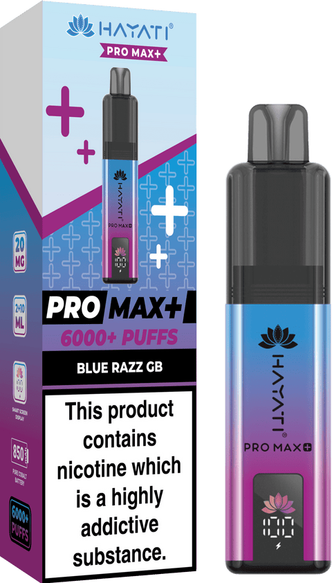 Hayati Pro Max+ 6000 Puffs Vape Box of 10 - Topvapewholesale
