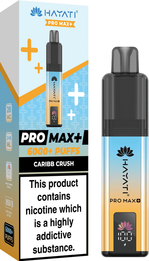 Hayati Pro Max+ 6000 Puffs Vape Box of 10 - Topvapewholesale