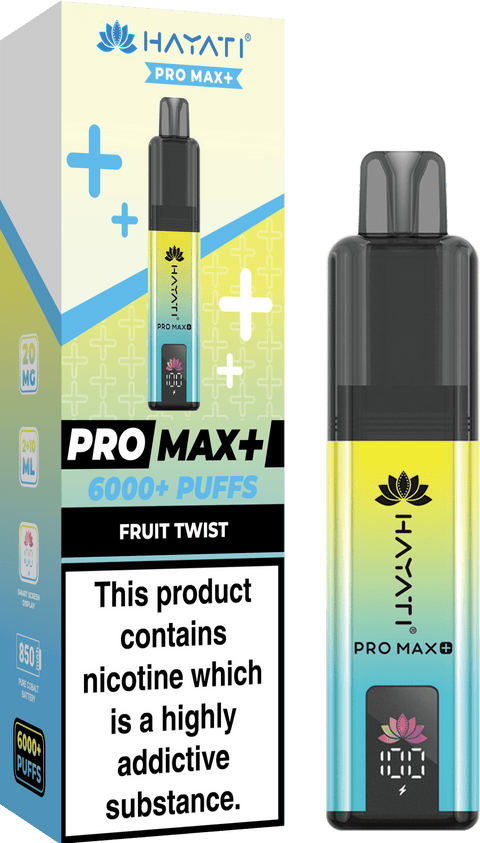 Hayati Pro Max+ 6000 Puffs Vape Box of 10 - Topvapewholesale