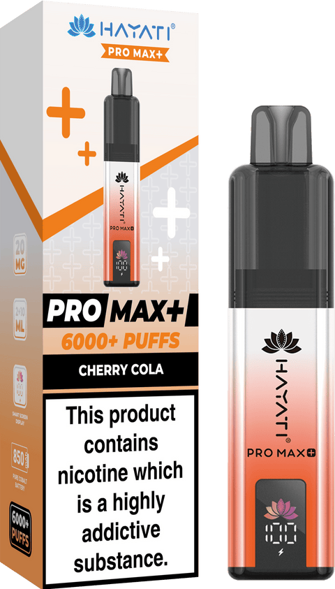 Hayati Pro Max+ 6000 Puffs Vape Box of 10 - Topvapewholesale