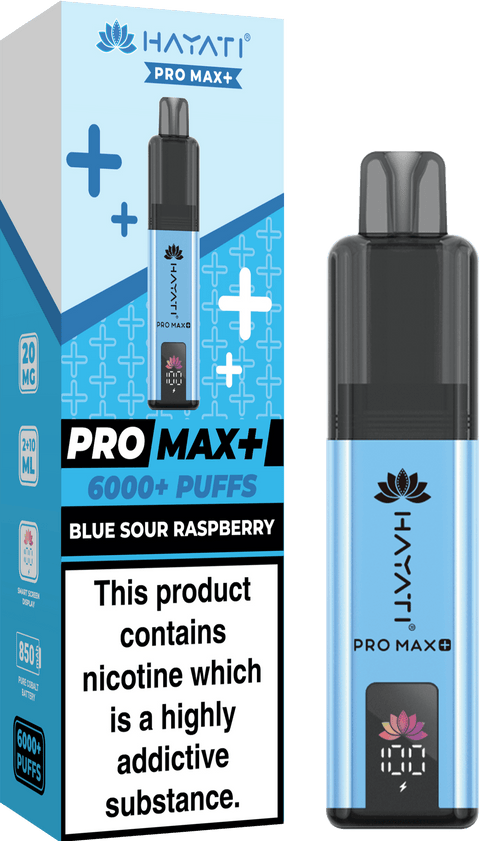 Hayati Pro Max+ 6000 Puffs Vape Box of 10 - Topvapewholesale