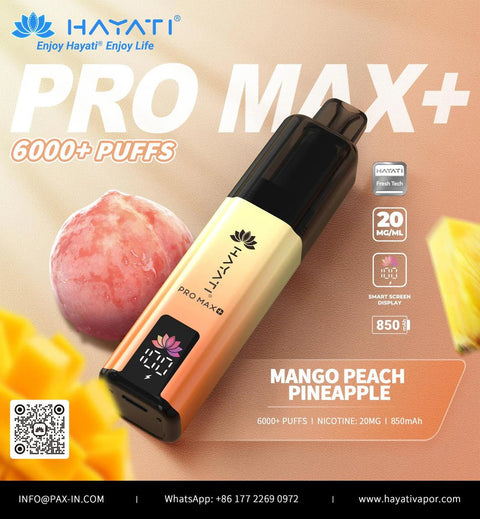 Hayati Pro Max+ 6000 Puffs Vape Kit - Box of 5 - Topvapewholesale
