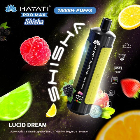 Hayati Pro Max Shisha 15000 Disposable Vape Box of 5 - Topvapewholesale
