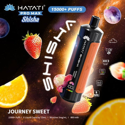 Hayati Pro Max Shisha 15000 Disposable Vape Box of 5 - Topvapewholesale