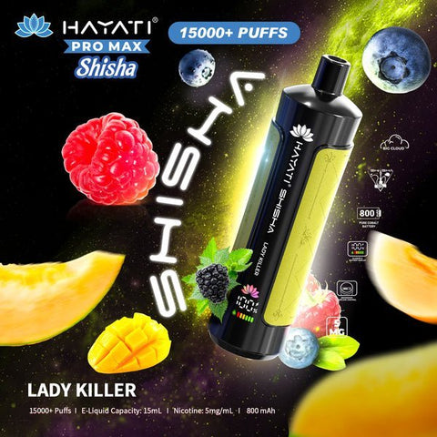 Hayati Pro Max Shisha 15000 Disposable Vape Box of 5 - Topvapewholesale
