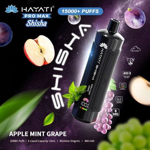 Hayati Pro Max Shisha 15000 Disposable Vape Box of 5 - Topvapewholesale