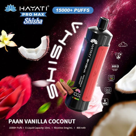 Hayati Pro Max Shisha 15000 Disposable Vape Box of 5 - Topvapewholesale