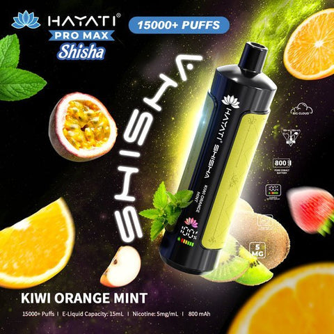 Hayati Pro Max Shisha 15000 Disposable Vape Box of 5 - Topvapewholesale