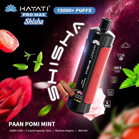 Hayati Pro Max Shisha 15000 Disposable Vape Box of 5 - Topvapewholesale