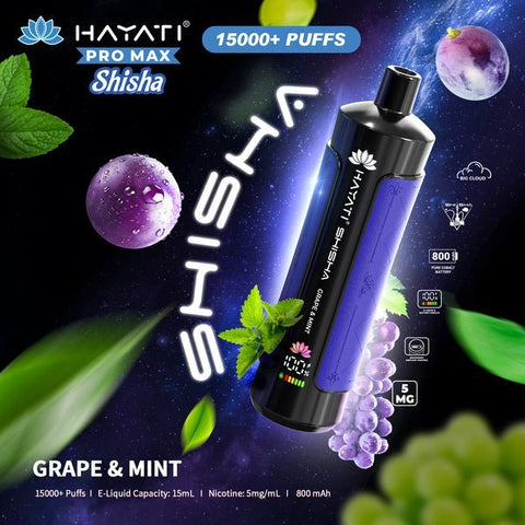 Hayati Pro Max Shisha 15000 Disposable Vape Box of 5 - Topvapewholesale