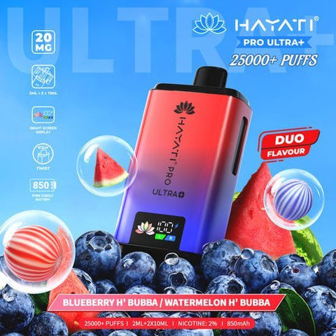 Hayati Pro Ultra Plus 25k Disposable Vape Pack of 5 - Topvapewholesale