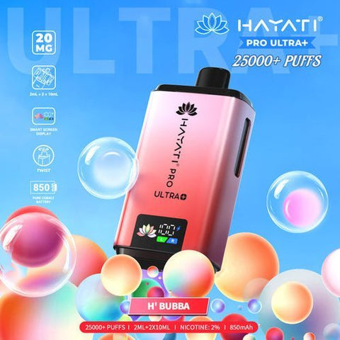 Hayati Pro Ultra Plus 25k Disposable Vape Pack of 5 - Topvapewholesale