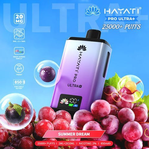 Hayati Pro Ultra Plus 25k Disposable Vape Pack of 5 - Topvapewholesale