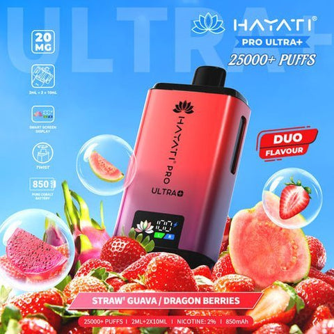 Hayati Pro Ultra Plus 25k Disposable Vape Pack of 5 - Topvapewholesale