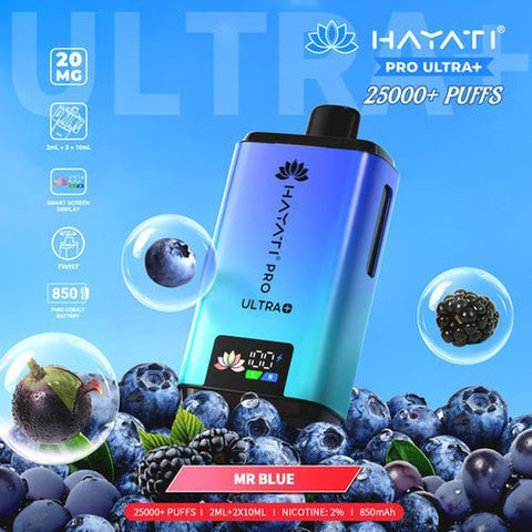 Hayati Pro Ultra Plus 25k Disposable Vape Pack of 5 - Topvapewholesale