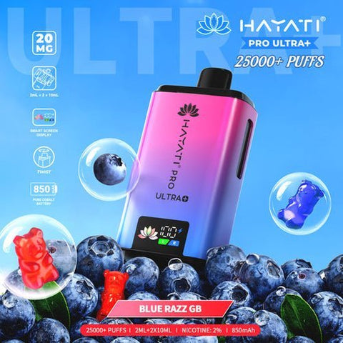 Hayati Pro Ultra Plus 25k Disposable Vape Pack of 5 - Topvapewholesale