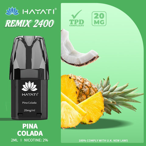 Hayati Remix 2400 Puffs Replacement Pods Pack of 5 - Topvapewholesale