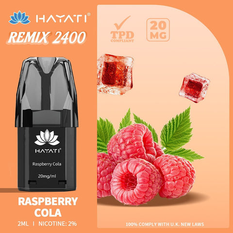 Hayati Remix 2400 Puffs Replacement Pods Pack of 5 - Topvapewholesale