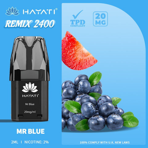 Hayati Remix 2400 Puffs Replacement Pods Pack of 5 - Topvapewholesale