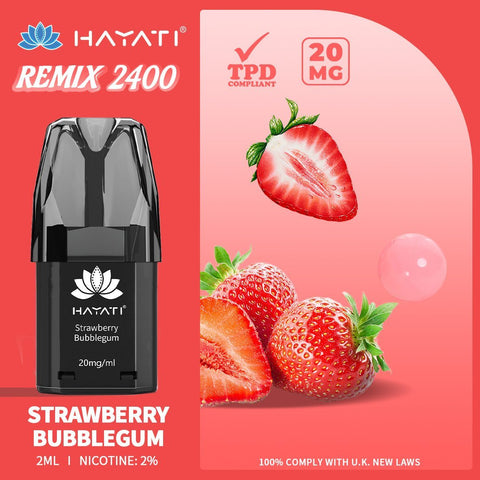 Hayati Remix 2400 Puffs Replacement Pods Pack of 5 - Topvapewholesale