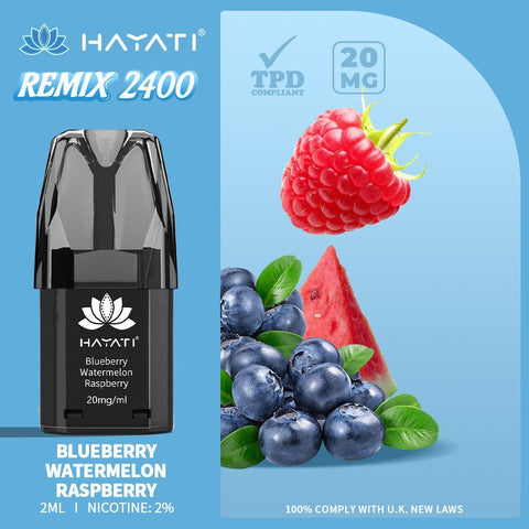 Hayati Remix 2400 Puffs Replacement Pods Pack of 5 - Topvapewholesale
