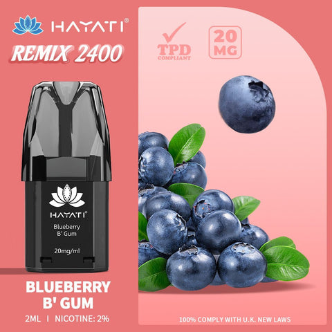 Hayati Remix 2400 Puffs Replacement Pods Pack of 5 - Topvapewholesale