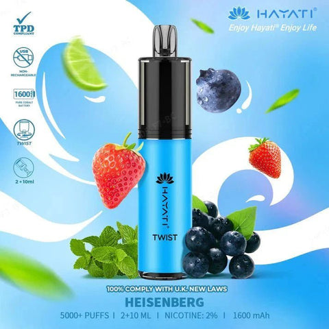 Hayati Twist 5000 Puffs Disposable Vape Box of 5 - Topvapewholesale